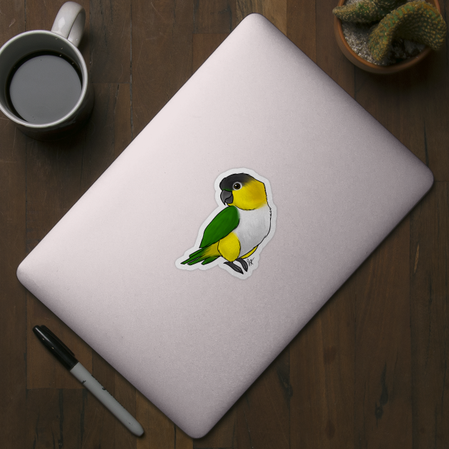 Bird - Caique - Black-Headded Parrot by Jen's Dogs Custom Gifts and Designs